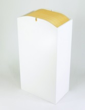 木製ダストBOX Rのっぽ ホワイト 5-1270-5
