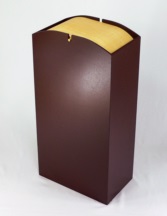 木製ダストBOX Rのっぽ ブラウン 5-1270-6