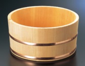 木製湯桶 さわら銅タガ 5-1280-5