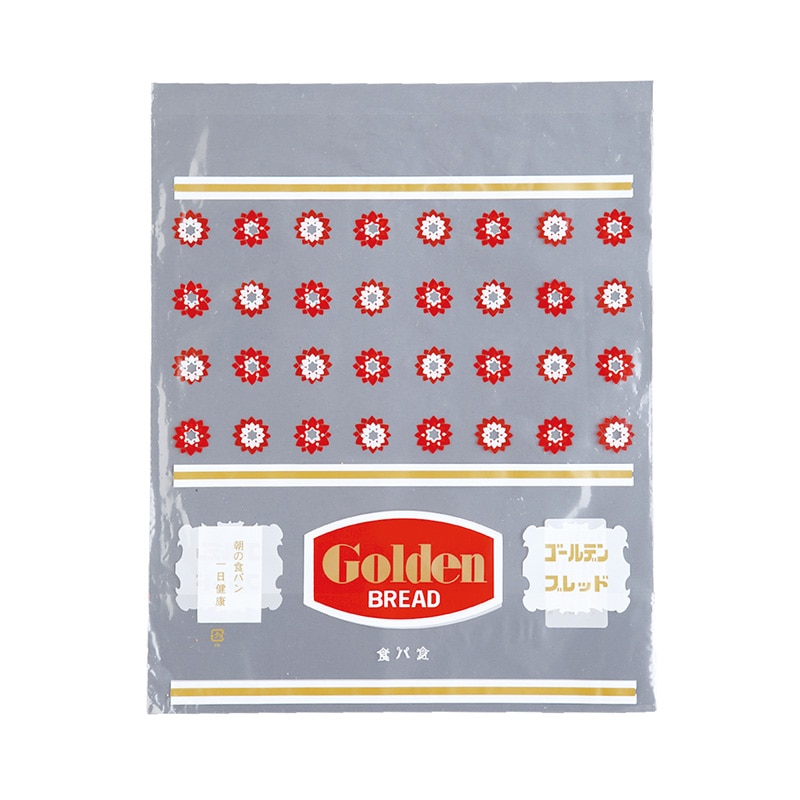 【業務用】【パン包材】大阪ポリエチレン販売　レトロ調新 No.53 ゴールデンブレッド　552　CP0.03×250×305(55+55)底GZ　1000枚/ケース×2ケース