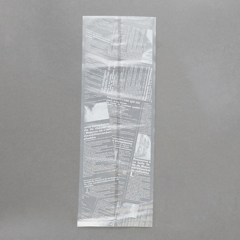 【業務用】【食パン包材】大阪ポリエチレン販売　ヨーロピアン半斤袋 PEU-6(白)　6177　HDPE0.03×200(正面125巾)×370GZ　1000枚入り　半透明　ヨーロピアン柄