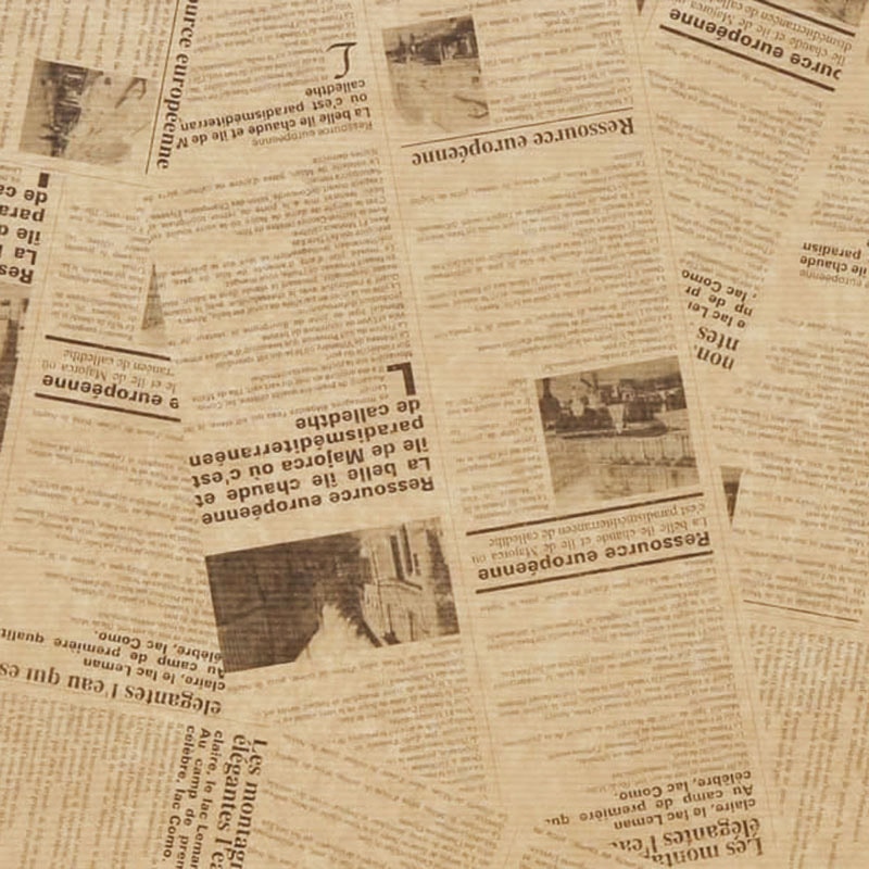 【業務用】【パン包材】大阪ポリエチレン販売　ヨーロピアンラッピングペーパー(茶) 6332　300×450　2000枚入り