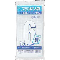 【業務用】【ケース販売】【使い捨て】尚美堂　フジナップ　フジポリ袋 No.6　639600　W100×H210mm　16000枚(100枚×10袋×16箱)/ケース×3ケース　業務用