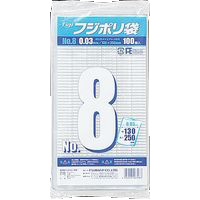 【業務用】【ケース販売】【使い捨て】尚美堂　フジナップ　フジポリ袋 No.8　639800　W130×H250mm　12000枚(100枚×10袋×12箱)/ケース×3ケース　業務用