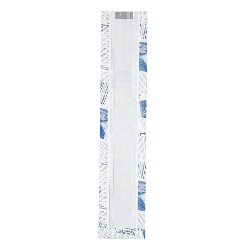 【業務用】【パン包材】大阪ポリエチレン販売　フランスパン保存袋　No.101Bラミ・ヨーロピアンフェネット(青)　6399　115(マチ70)×545+18 窓付　1000枚入り