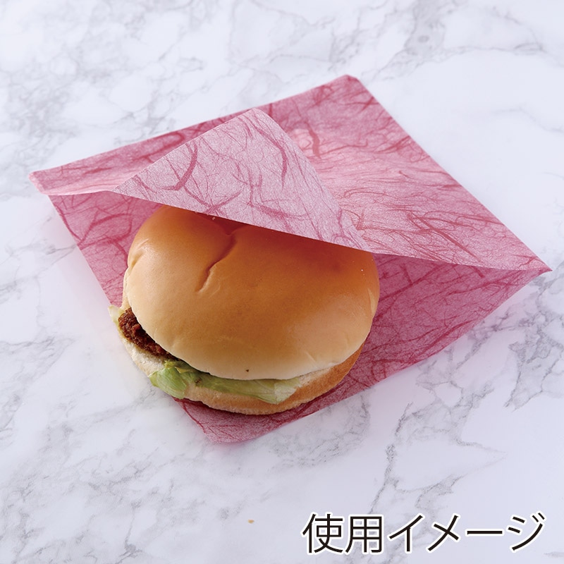 【業務用】【パン包材】大阪ポリエチレン販売　麦包ラミバーガー袋(ワイン) No.142W(ワイン)　6561　150角　2000枚入り