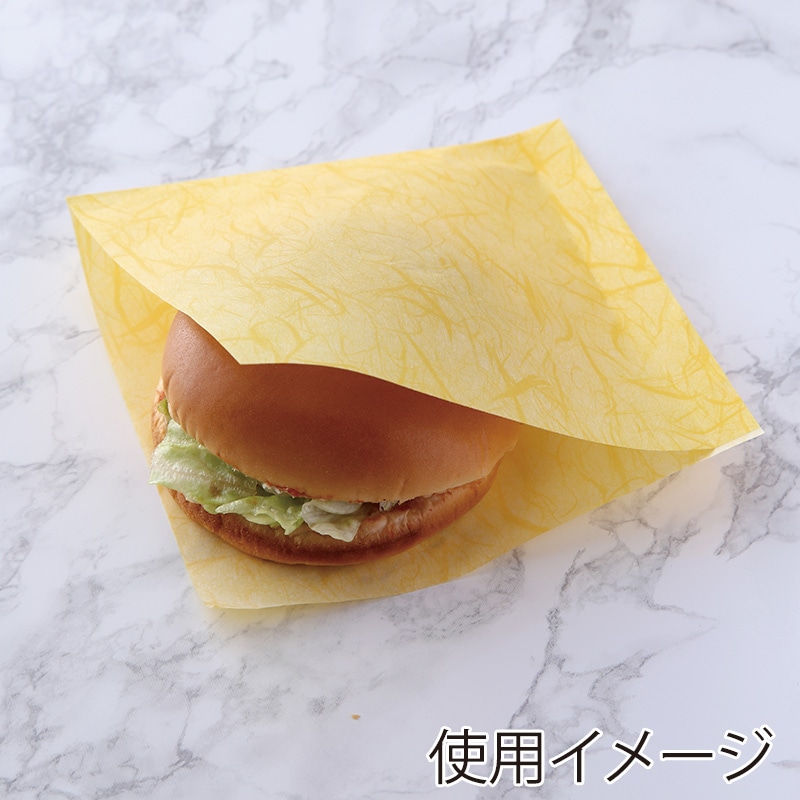 【業務用】【パン包材】大阪ポリエチレン販売　麦包ラミバーガー袋(イエロー) No.142W(ワイン)　6562　150角　2000枚入り