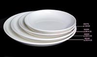 【3枚セット】　8’深皿3枚セット　平皿　サラダ　ライス皿　麻婆豆腐　お椀　お碗　業務　レストラン　カフェ　中華　フォンデュ　8008b　φ200*H32