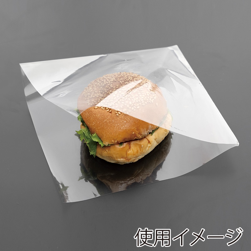 【業務用】【パン包材】大阪ポリエチレン販売　OPバーガー袋 180角　7003　OPP0.025×180角　1000枚入り