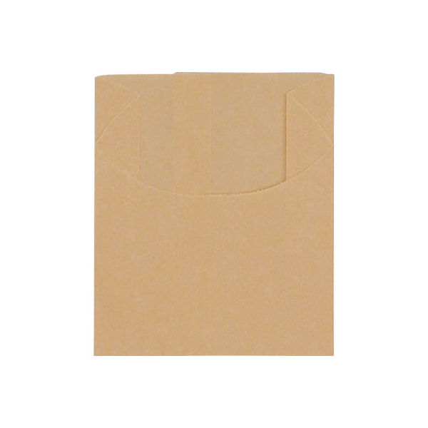 【業務用】【パン包材】大阪ポリエチレン販売　ハーフムーン無地 No.140-1(茶)　7014　90(マチ35)×(62+45)　1000枚入り