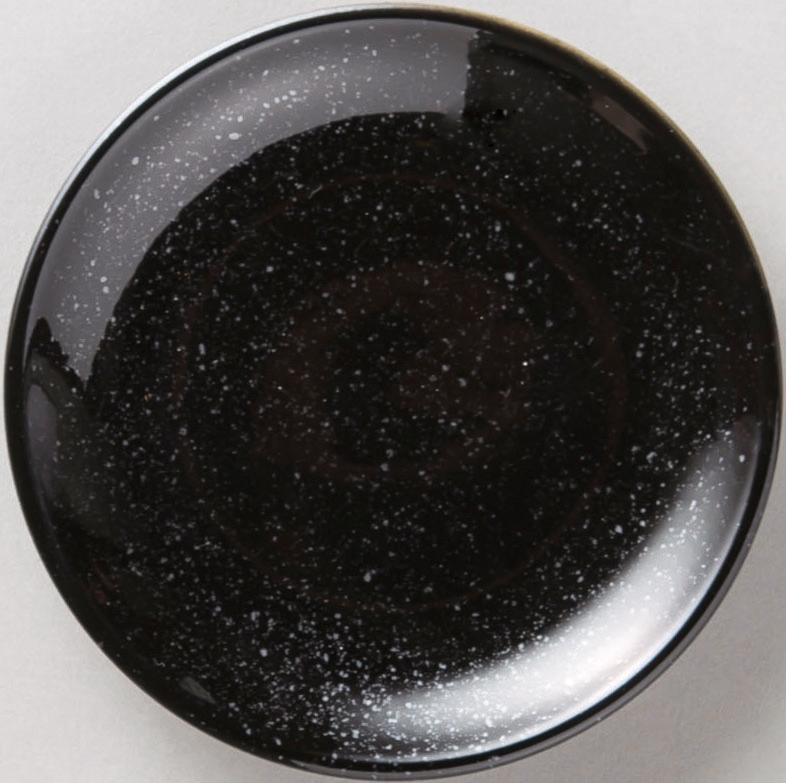 黒中華 メタ玉15cm皿 黒御影
