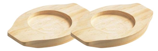 業務用 木製 中18-20cm 台 石焼ビビンバ用木台[外寸256×172×H26 サイズ中18-20cm用]