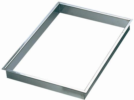 18-8 角セルクル ツバ付 6枚取(1個入り) 天板用 50H