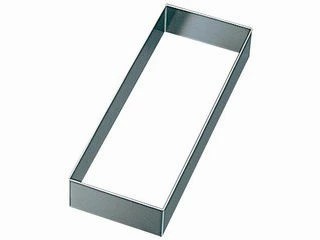 18-8 角セルクル 6枚取(1個入り) 天板用1/4 40H