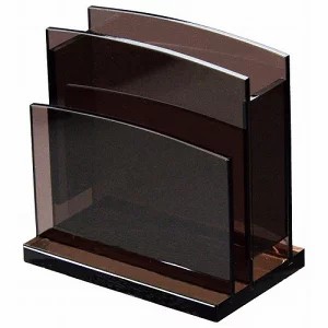 10個 えいむ アクリル ナプキン&ブック立 NT-12 スモーク