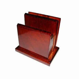 10個 木製 角 メニュー・ナプキン立