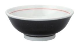 業務用 21cm 丼 反高台21cm丼　黒巻[203×84・1,250cc]