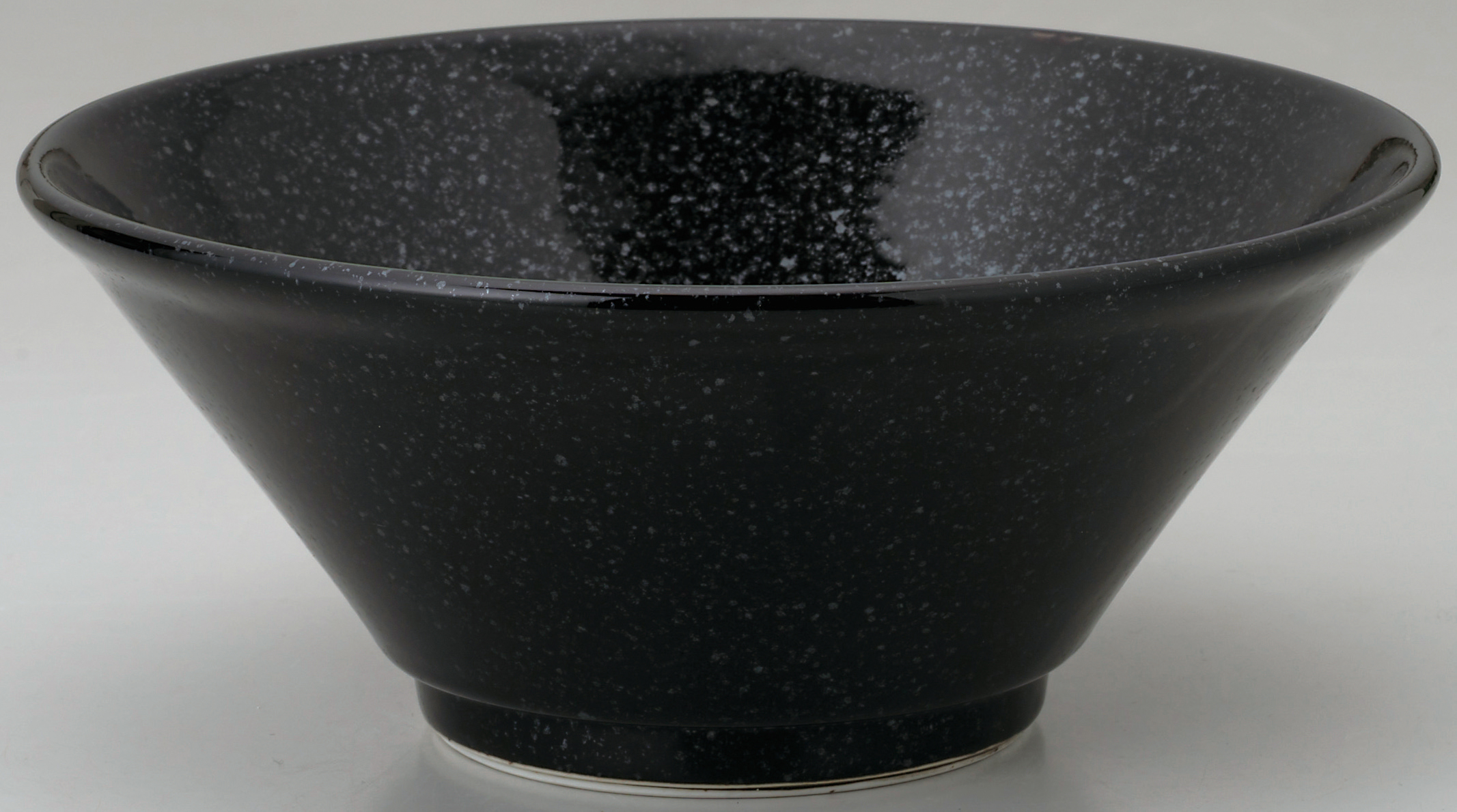 黒中華 新切立22cm丼 黒御影