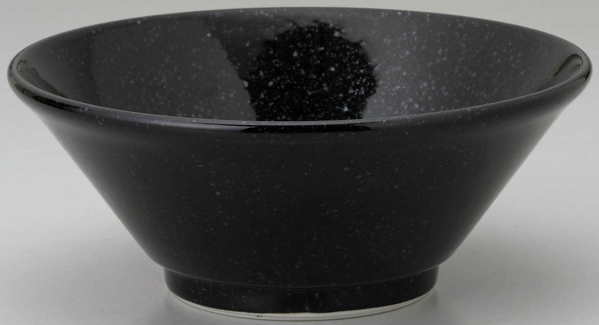 黒中華 新切立21cm丼 黒御影