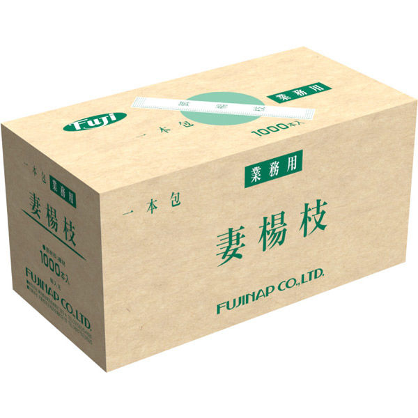 爪楊枝 フジ袋入妻楊枝(和文)6cm 尚美堂 1kg×3ケース
