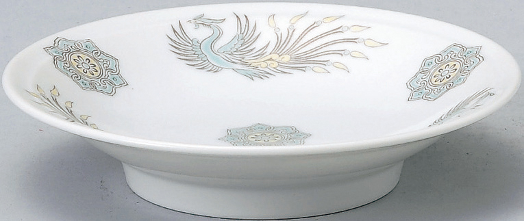 北京 イングレーズ リム高台14cm皿 14×2.9cm