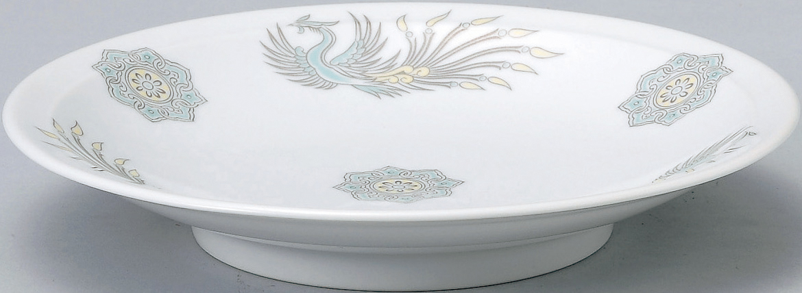 北京 イングレーズ リム高台22cm皿 21.8×3.6cm