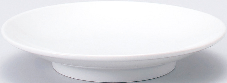 白中華 メタ玉高台20cm皿 200x33mm