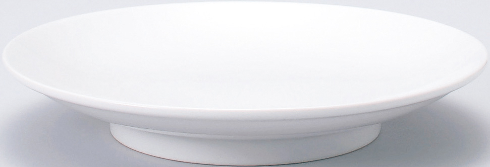 白中華 メタ玉高台28cm皿 280x44mm