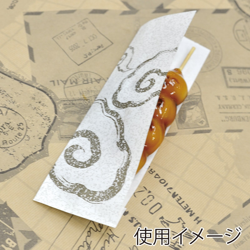 【業務用】【パン包材】大阪ポリエチレン販売　スリーブ耐油紙 No.311(小)和柄　8237　60×175+15　4000枚入り