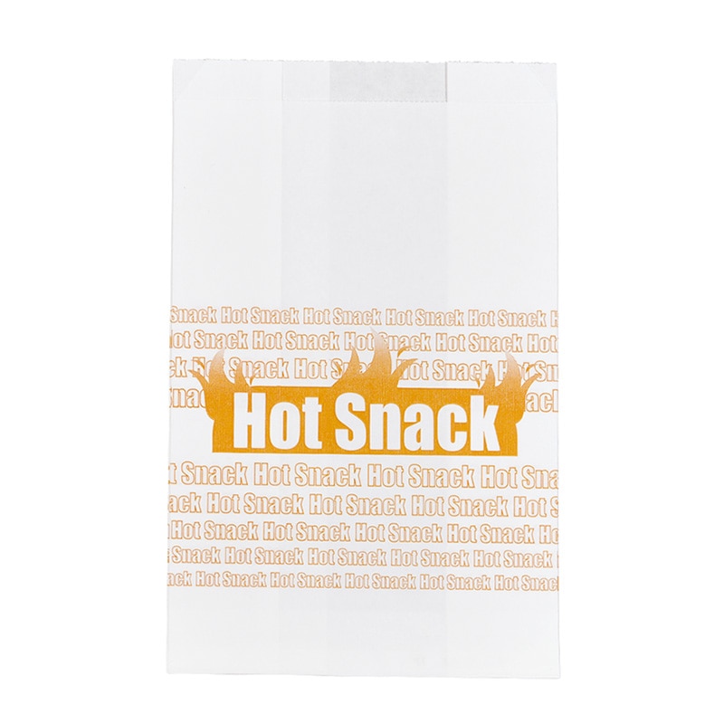 【業務用】【パン包材】大阪ポリエチレン販売　ホットスナックマチ付袋(耐油紙) No.317(小)　8243　120(マチ70)×180+15　4000枚入り