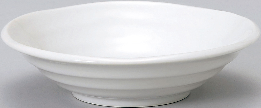 鳴門 白 14cm深皿 14.7×3.8cm
