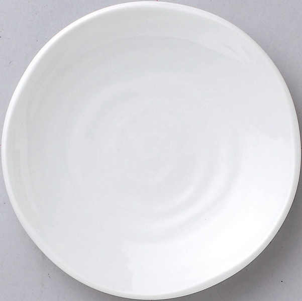 鳴門 白 16cm皿 16.3×2.5cm