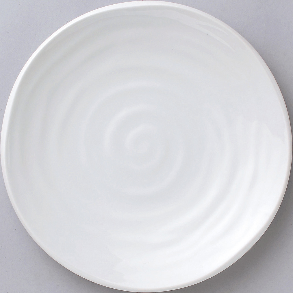 鳴門 白 28cm皿 27.7×3.3cm
