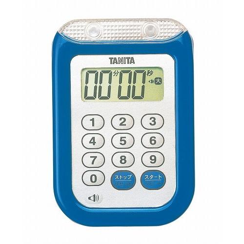 タニタ 防水大音量タイマー 100分計 ブルー TD-377