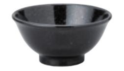 業務用 13cm 碗 反13cm碗　黒御影[133×65・370cc]