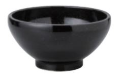 業務用 14cm 丼 14cm丸丼　黒御影[143×78・670cc]