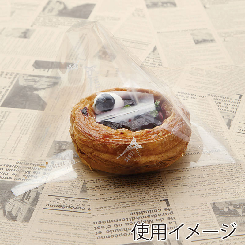 【業務用】【パン包材】大阪ポリエチレン販売　パリス柄OP袋　8927　OP0.025×160×180　1000枚入り　