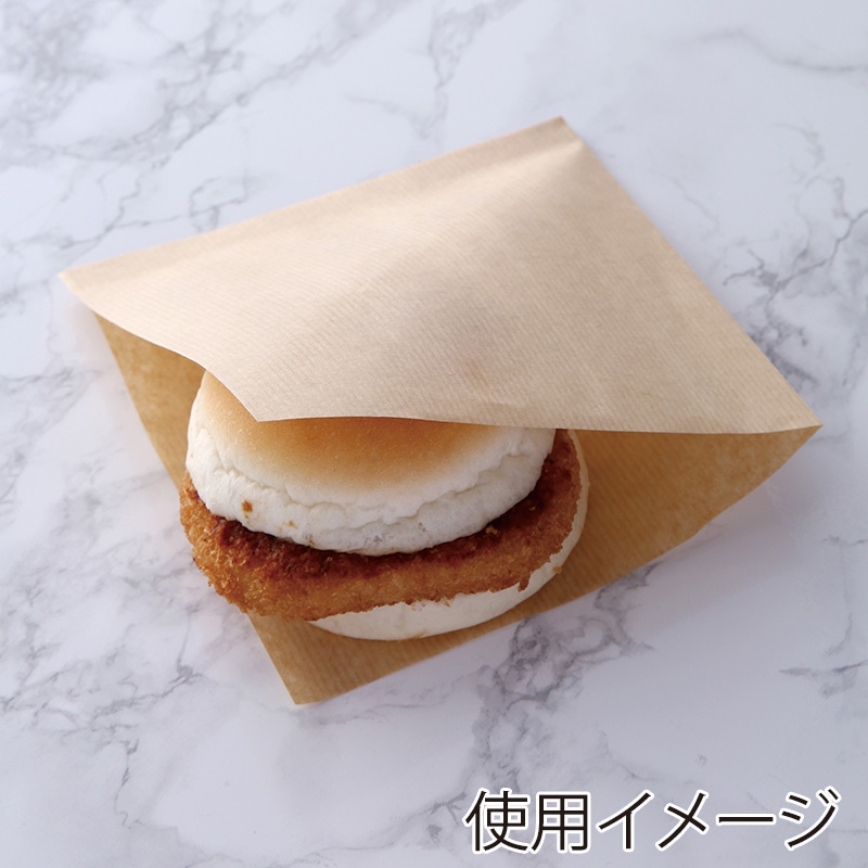 【業務用】【パン包材】大阪ポリエチレン販売　茶筋ラミバーガー袋　8965　150角　3000枚入り