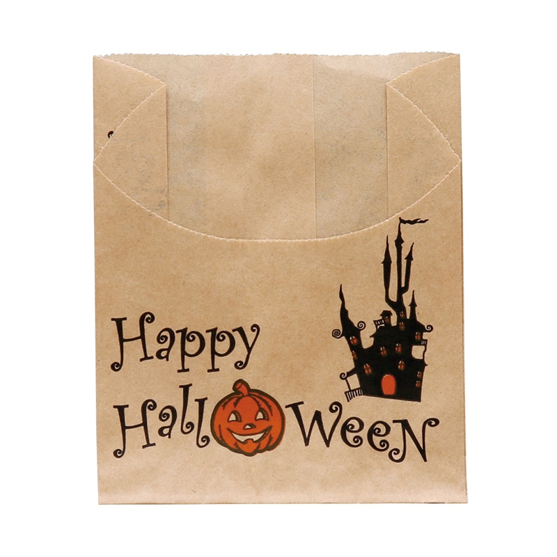 【業務用】【パン包材】大阪ポリエチレン販売　No.223ハロウィンハーフムーン　8972　90(マチ35)×62+45　100枚/ケース×26ケース