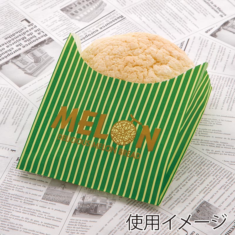 【業務用】【パン包材】大阪ポリエチレン販売　プレミアムメロンパン袋　8990　120(マチ50)×90+45　1000枚入り