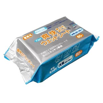 業務用　ケース販売　尚美堂　フジナップ　フジ爽快ウエットシート 913300　200×300mm　1440枚(60枚×24袋)/ケース×3ケース