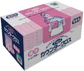 【業務用】【ケース販売】【繰り返し使用可能】尚美堂　フジナップ　フジカウンタ一クロス箱入薄手 グリーン　940600　35×60cm　600枚(100枚×6箱)/ケース×1ケース　清潔用品　不織布