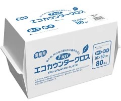 【業務用】【ケース販売】【使い捨て】尚美堂　フジナップ　フジエコカウンタークロス袋入厚手　ホワイト　白　94710　30×60cm　720枚(80枚×9袋)/ケース×1ケース　30×60cm