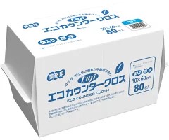 【業務用】【ケース販売】【使い捨て】尚美堂　フジナップ　フジエコカウンタークロス袋入厚手　ブルー　94720　30×60cm　720枚(80枚×9袋)/ケース×1ケース