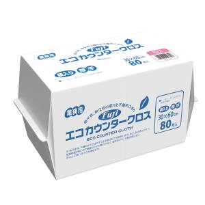 【業務用】【ケース販売】【使い捨て】尚美堂　フジナップ　フジエコカウンタークロス袋入厚手　ピンク　94730　30×60cm　720枚(80枚×9袋)/ケース×1ケース