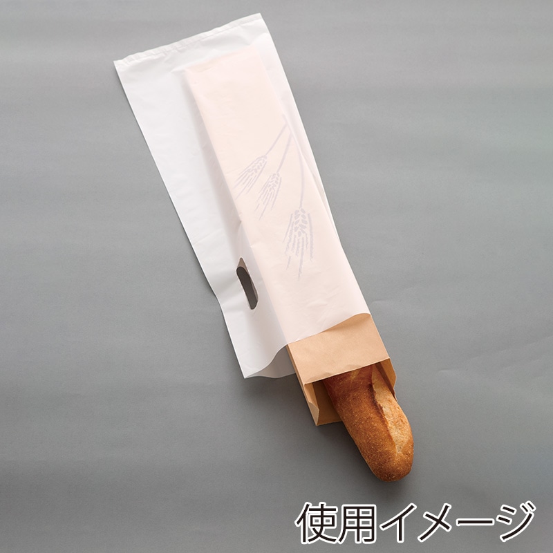 【業務用】【パン包材】大阪ポリエチレン販売　No.27-1 フランスパン手提袋　9604　HDPE0.035×210×540　1000枚入り