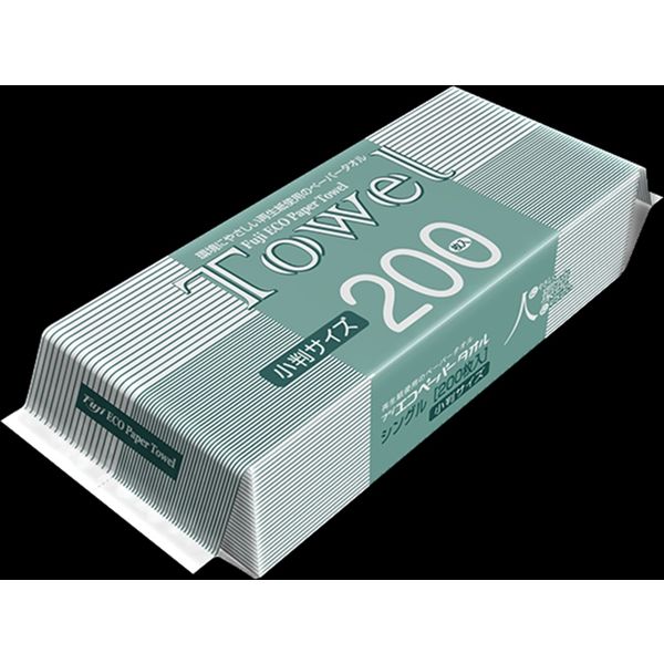 尚美堂 フジエコペーパータオル 小判 200枚×40袋入 960900 1ケース(200枚×40袋入)×9ケース