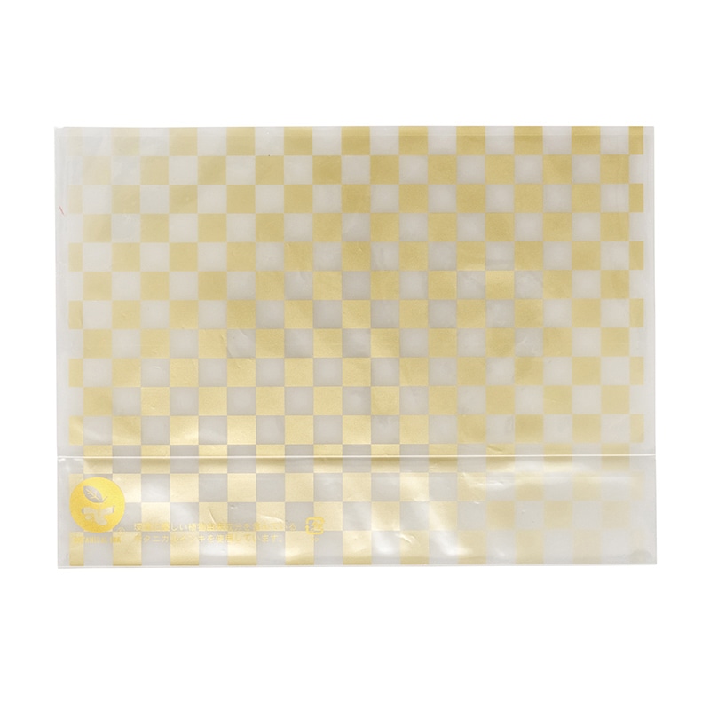 【業務用】【パン包材】大阪ポリエチレン販売　縦型サンド(A) 市松模様(金)　9652　OPP0.03×210×150　1000枚入り