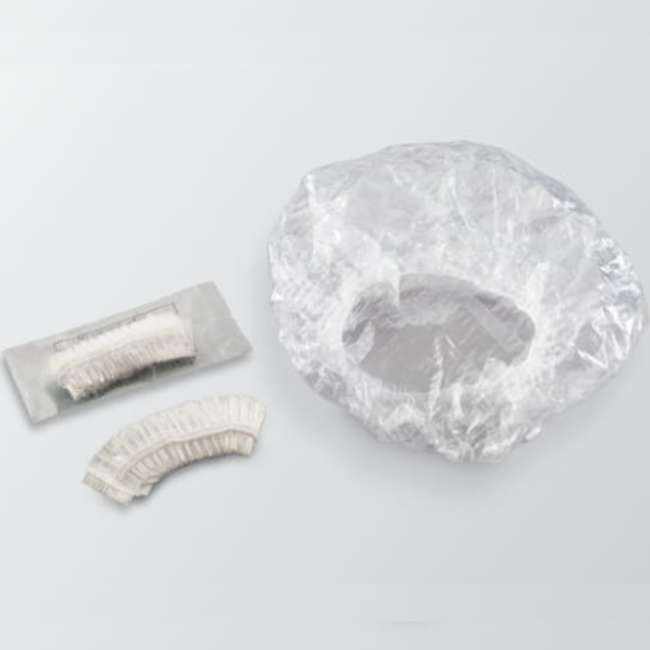 2,000本 シャワーキャツプ (アコーディオンタイプ) クリアОPシリーズ