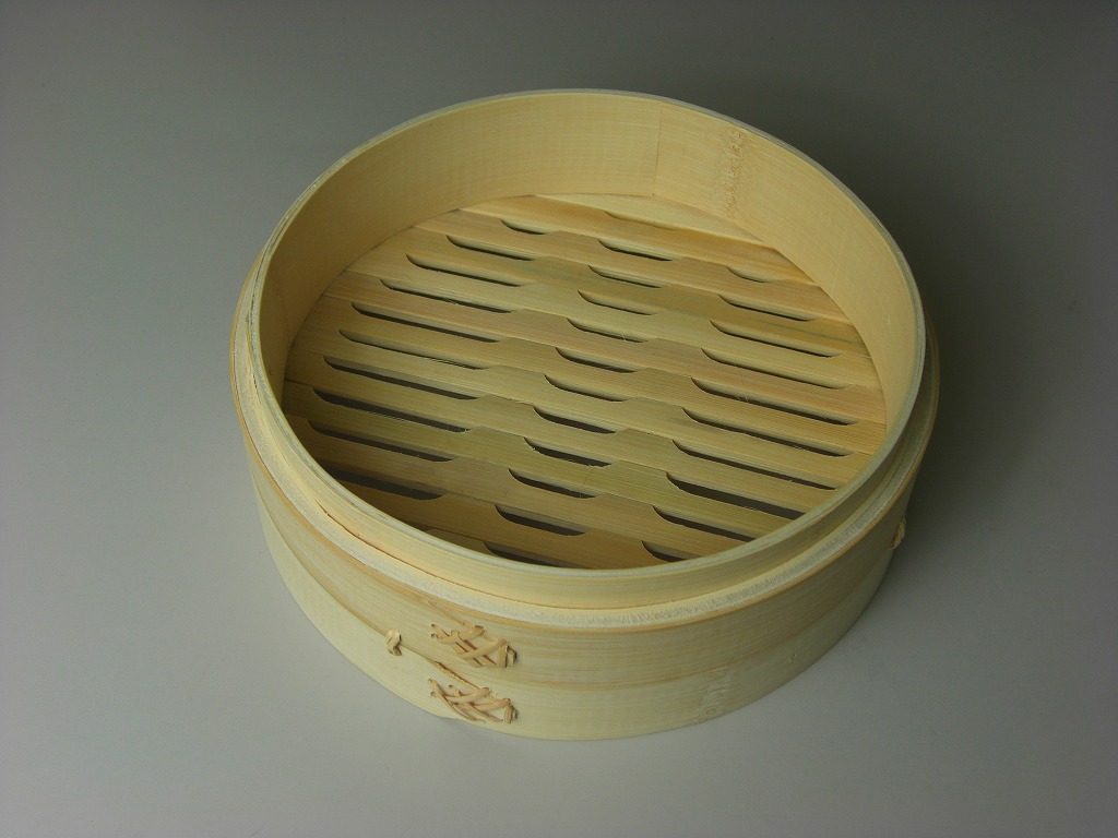 【セイロ】21cm竹蒸籠/中華せいろ　身のみ　外寸21cm　蒸し　温野菜　小籠包　肉まん　点心　飲茶　スチーマー　レストラン　SR00211　φ210*H72